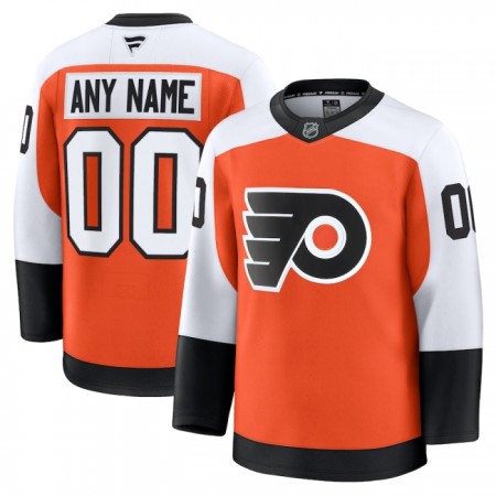 Män Ishockey Philadelphia Flyers tröja med eget tryck Fanatics Premium 2024-25 Orange Hemma